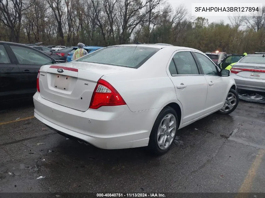 3FAHP0HA3BR127894 2011 Ford Fusion Se