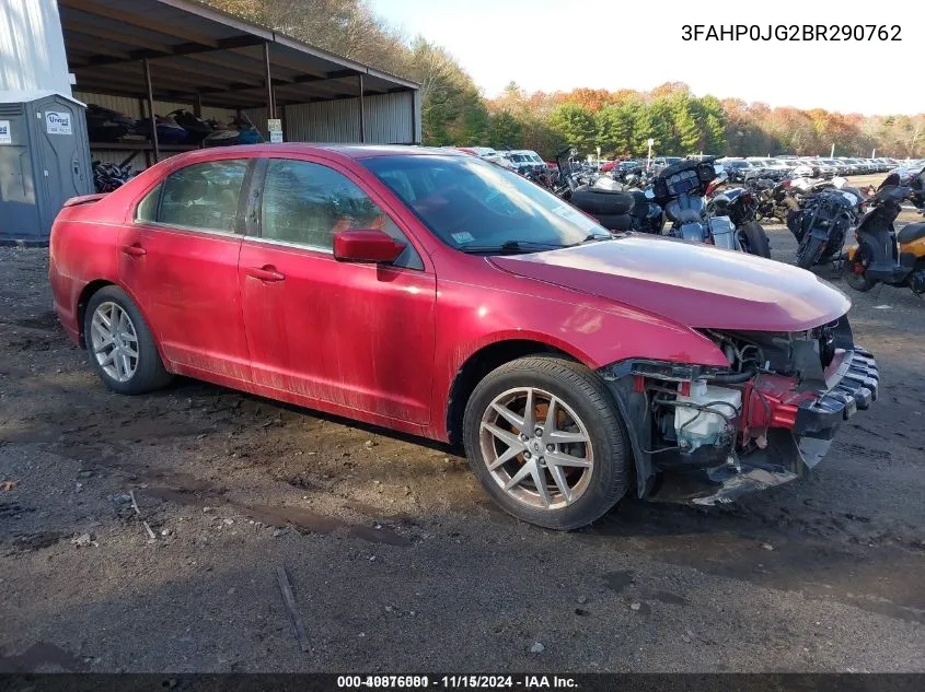 2011 Ford Fusion VIN: 3FAHP0JG2BR290762 Lot: 40876081