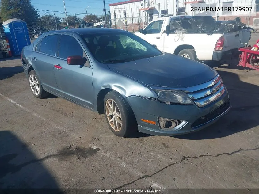 2011 Ford Fusion Sel VIN: 3FAHP0JA1BR179907 Lot: 40885192