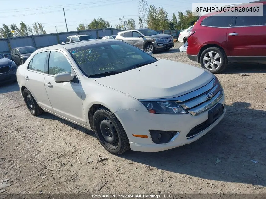 2012 Ford Fusion Sel VIN: 3FAHP0JG7CR286465 Lot: 12125439