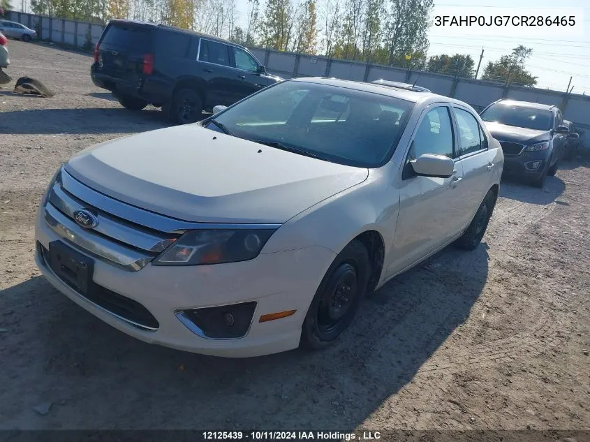 2012 Ford Fusion Sel VIN: 3FAHP0JG7CR286465 Lot: 12125439