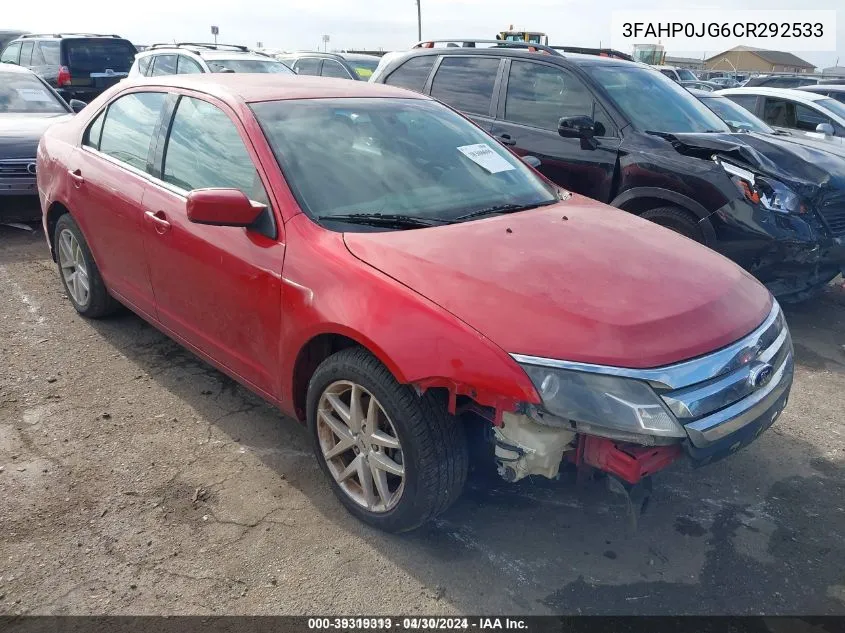 3FAHP0JG6CR292533 2012 Ford Fusion Sel