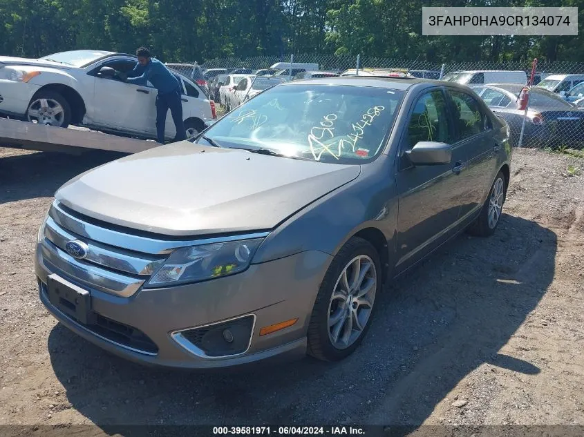 2012 Ford Fusion Se VIN: 3FAHP0HA9CR134074 Lot: 39581971