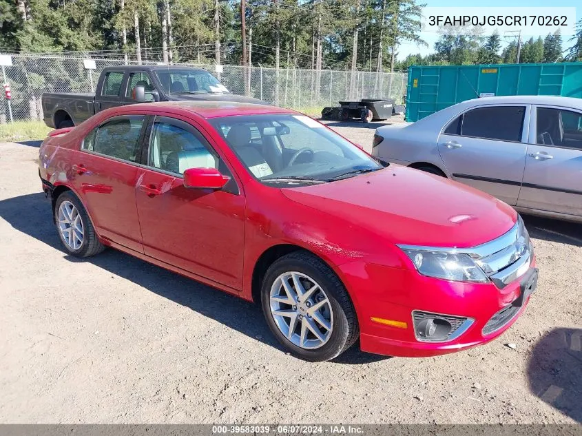 2012 Ford Fusion Sel VIN: 3FAHP0JG5CR170262 Lot: 39583039