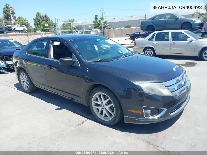 2012 Ford Fusion Sel VIN: 3FAHP0JA1CR405493 Lot: 39590171