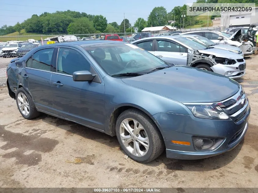 2012 Ford Fusion Se VIN: 3FAHP0HA5CR432069 Lot: 39637103