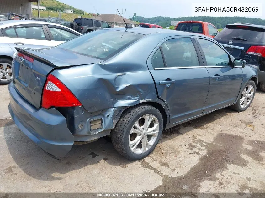 2012 Ford Fusion Se VIN: 3FAHP0HA5CR432069 Lot: 39637103