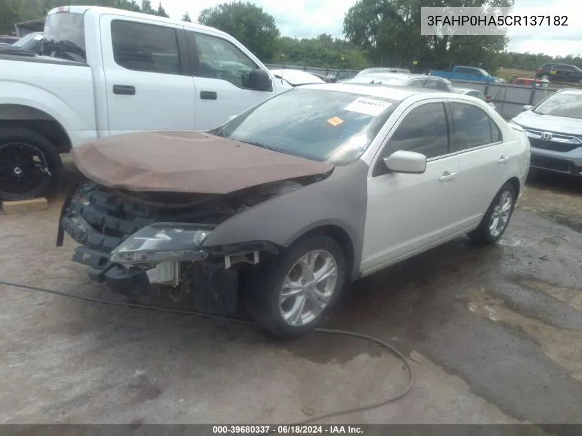 3FAHP0HA5CR137182 2012 Ford Fusion Se