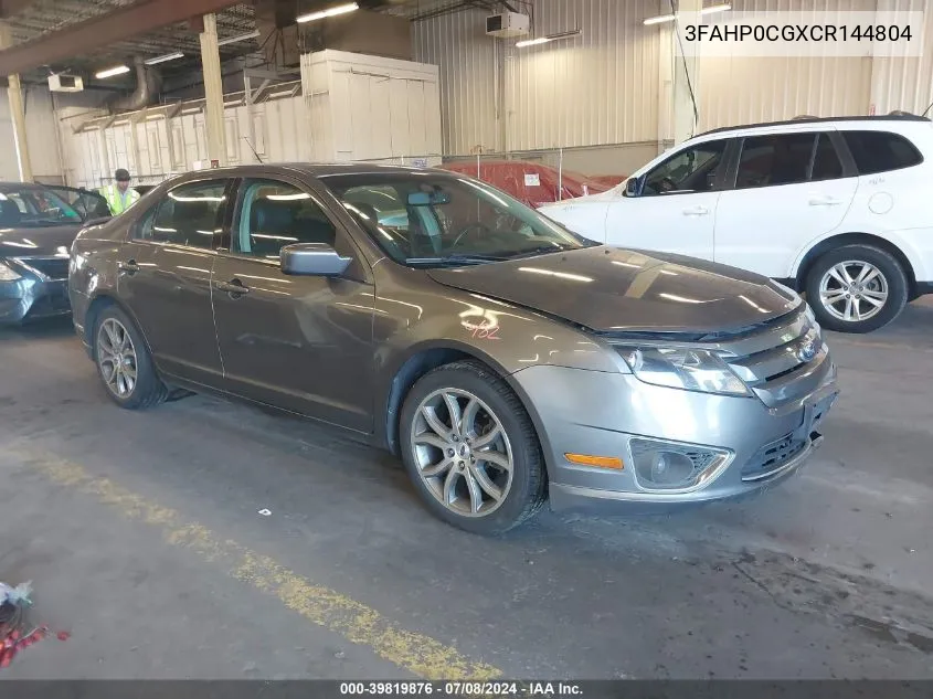 3FAHP0CGXCR144804 2012 Ford Fusion Sel