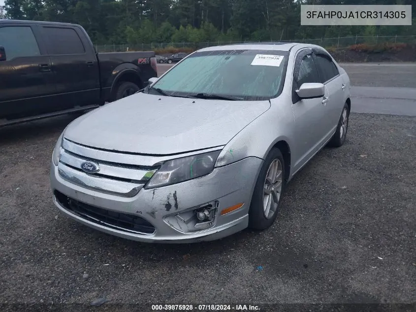 2012 Ford Fusion Sel VIN: 3FAHP0JA1CR314305 Lot: 39875928