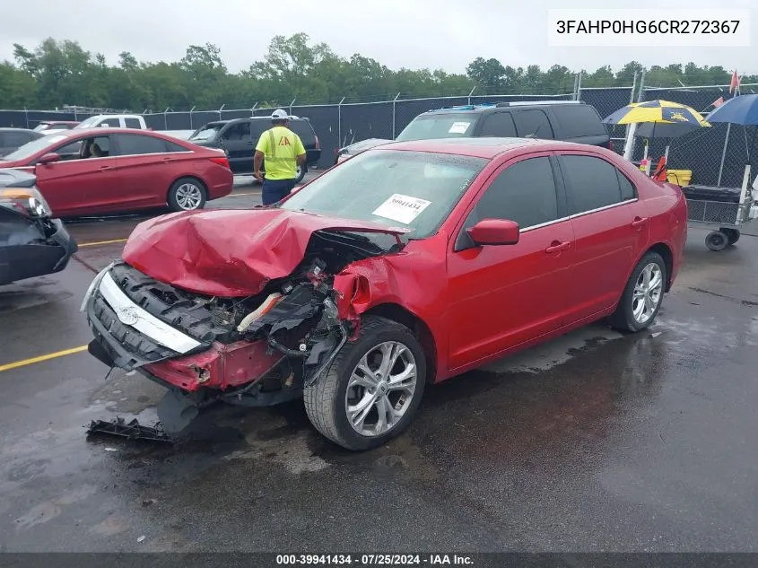 2012 Ford Fusion Se VIN: 3FAHP0HG6CR272367 Lot: 39941434