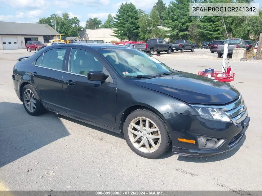 2012 Ford Fusion Sel VIN: 3FAHP0CG1CR241342 Lot: 39959903