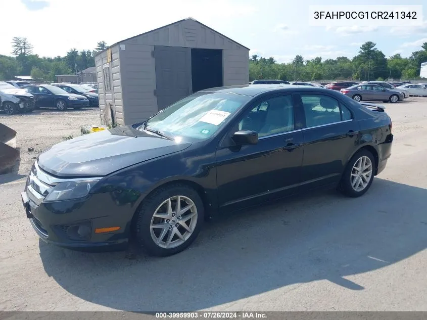 2012 Ford Fusion Sel VIN: 3FAHP0CG1CR241342 Lot: 39959903