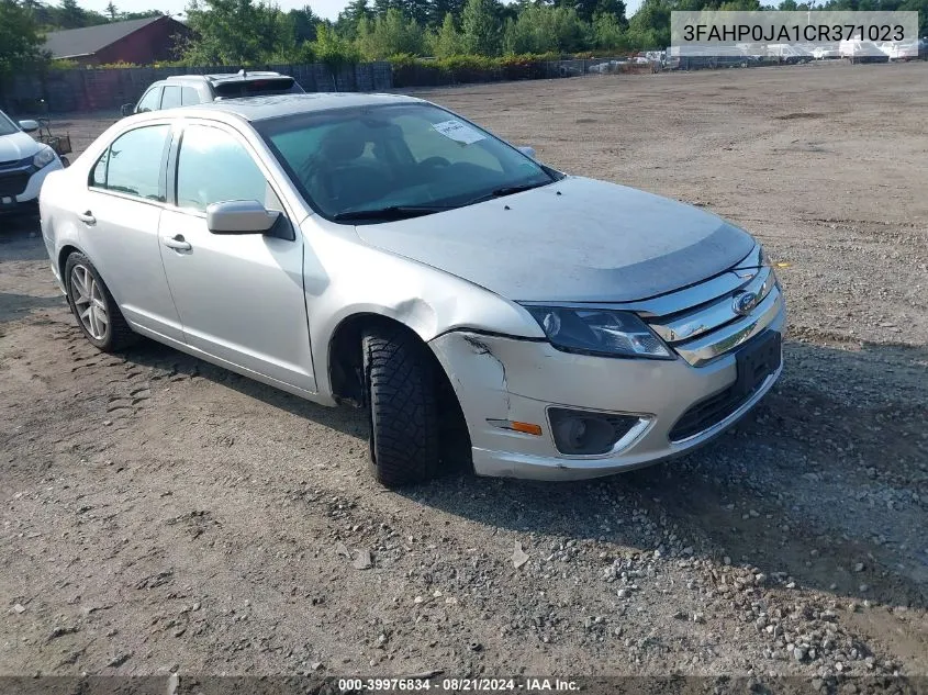 2012 Ford Fusion Sel VIN: 3FAHP0JA1CR371023 Lot: 39976834