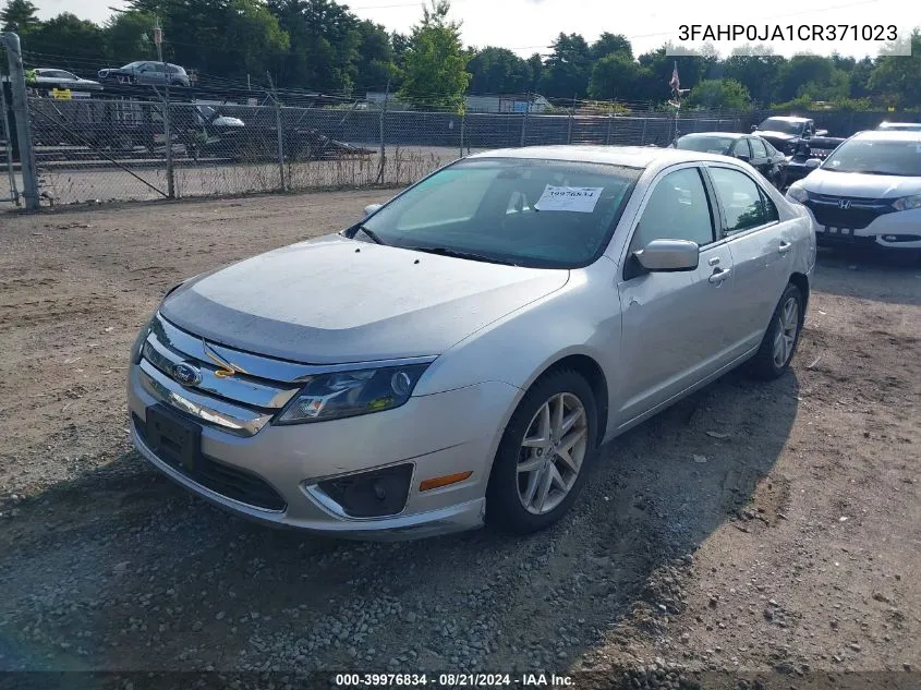 2012 Ford Fusion Sel VIN: 3FAHP0JA1CR371023 Lot: 39976834