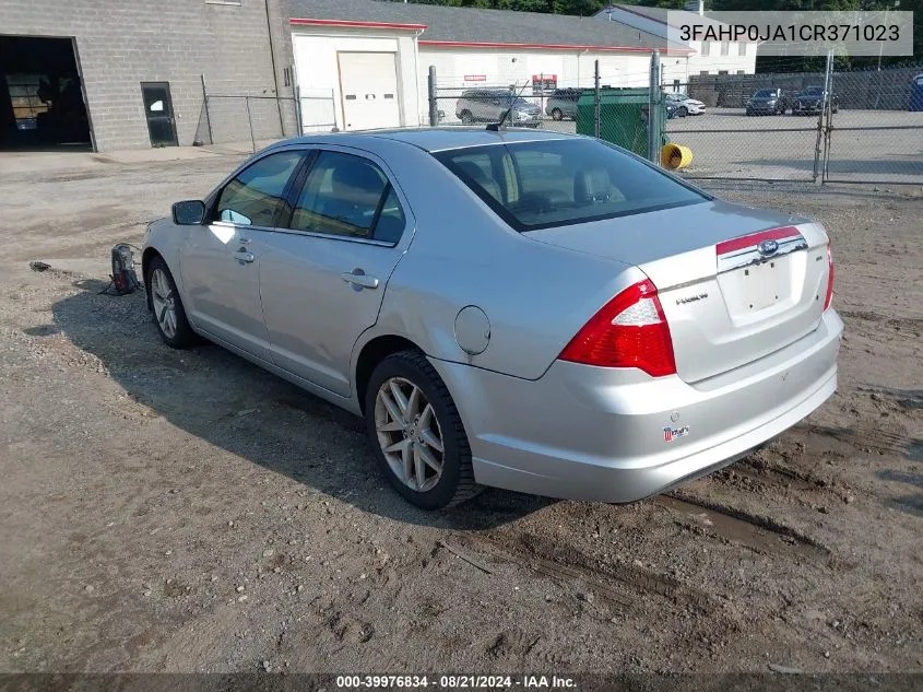 2012 Ford Fusion Sel VIN: 3FAHP0JA1CR371023 Lot: 39976834