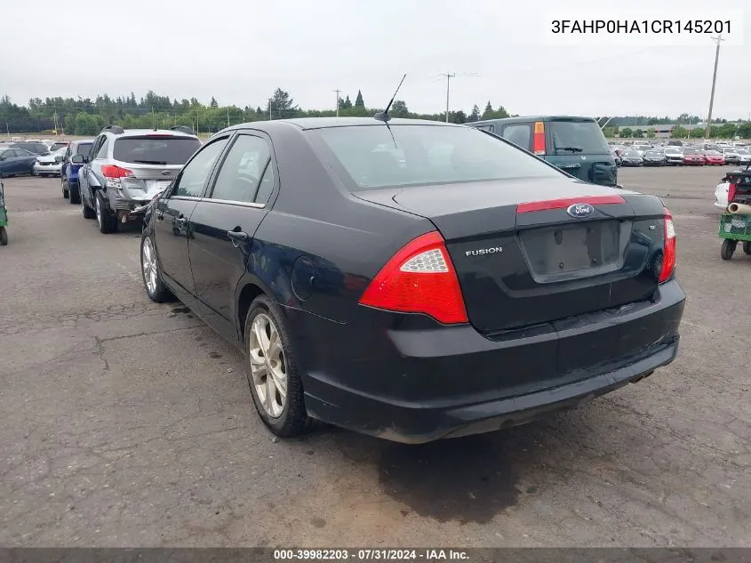 3FAHP0HA1CR145201 2012 Ford Fusion Se