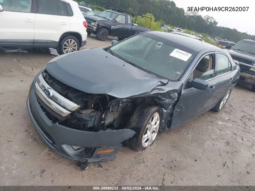 3FAHP0HA9CR262007 2012 Ford Fusion Se