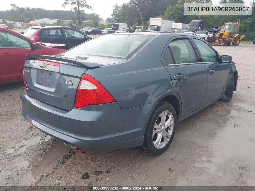 3FAHP0HA9CR262007 2012 Ford Fusion Se