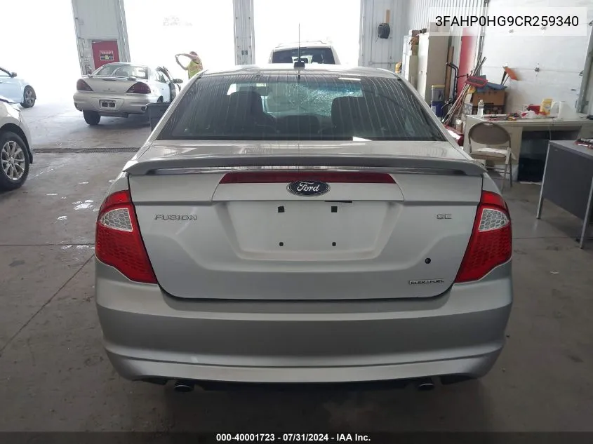 3FAHP0HG9CR259340 2012 Ford Fusion Se