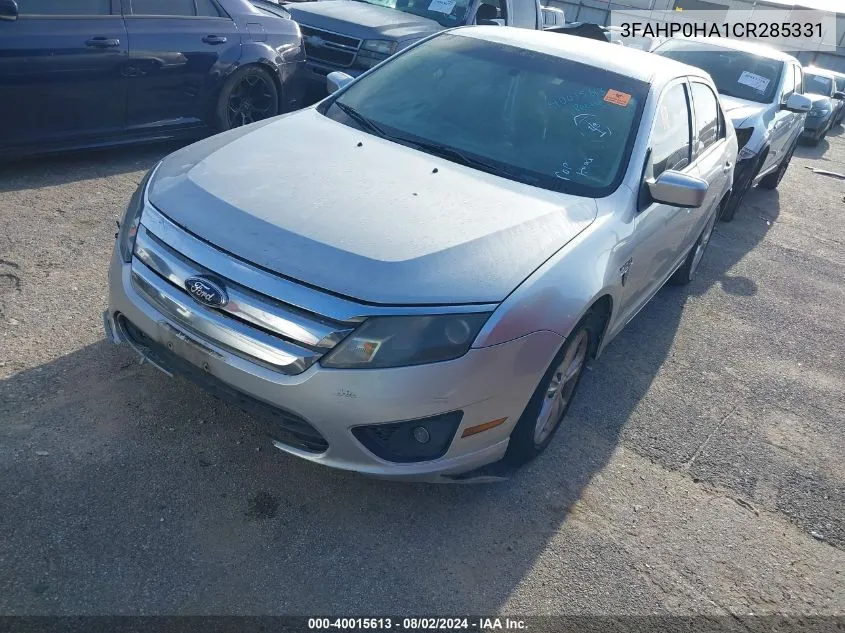 3FAHP0HA1CR285331 2012 Ford Fusion Se