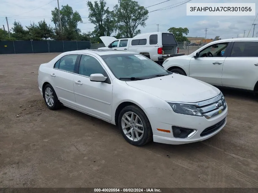 2012 Ford Fusion Sel VIN: 3FAHP0JA7CR301056 Lot: 40020554