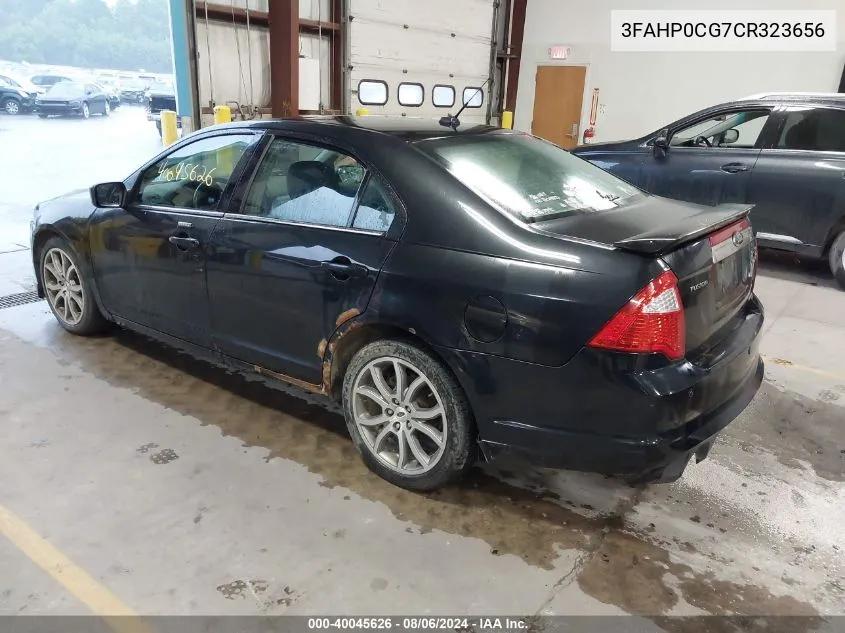 3FAHP0CG7CR323656 2012 Ford Fusion Sel