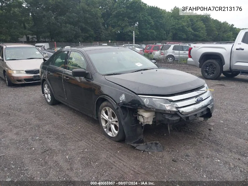 3FAHP0HA7CR213176 2012 Ford Fusion Se