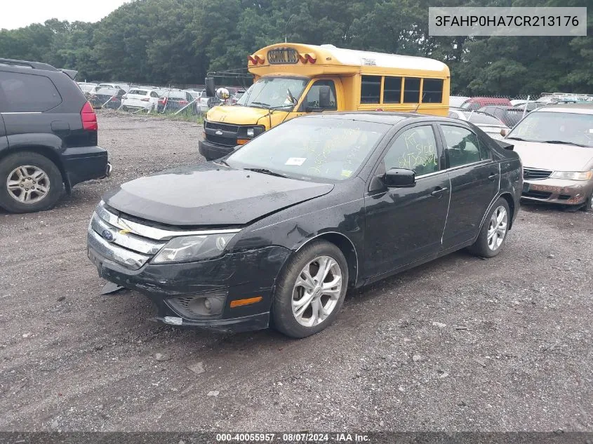 2012 Ford Fusion Se VIN: 3FAHP0HA7CR213176 Lot: 40055957