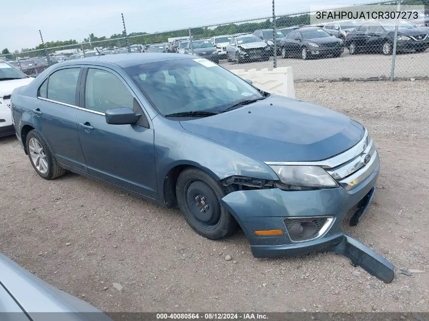 2012 Ford Fusion Sel VIN: 3FAHP0JA1CR307273 Lot: 40080564