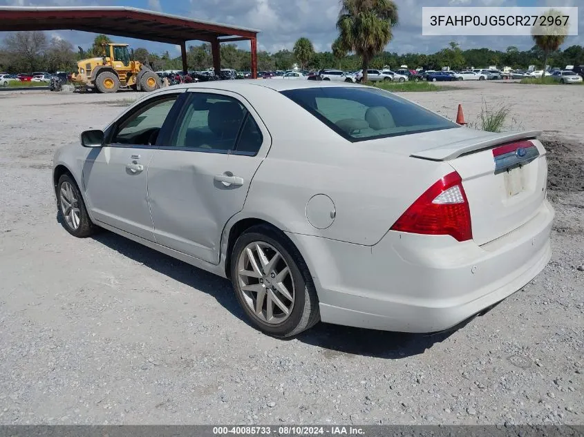 2012 Ford Fusion Sel VIN: 3FAHP0JG5CR272967 Lot: 40085733