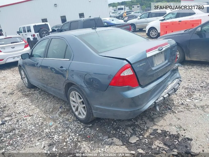 3FAHP0JA6CR331780 2012 Ford Fusion Sel