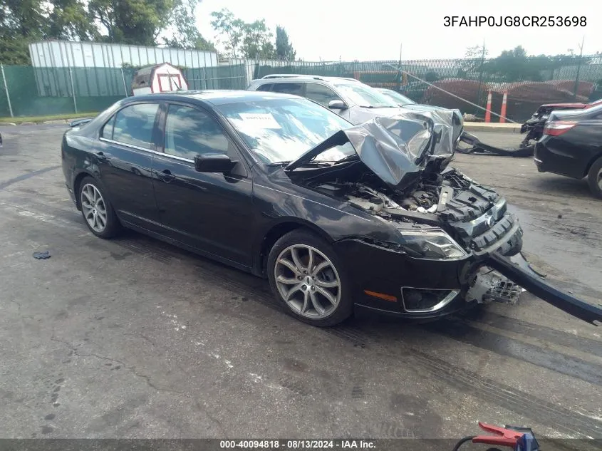 3FAHP0JG8CR253698 2012 Ford Fusion Sel