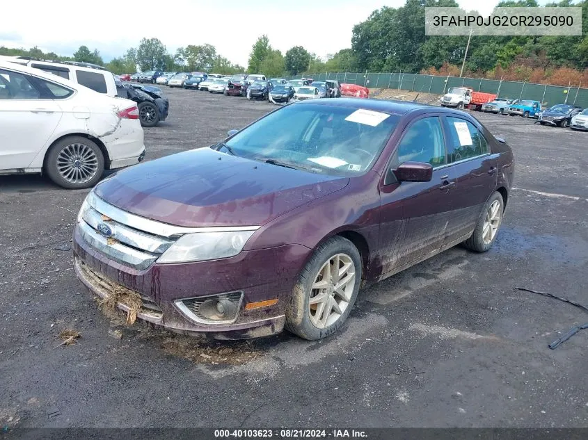 2012 Ford Fusion Sel VIN: 3FAHP0JG2CR295090 Lot: 40103623