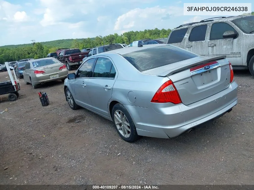 2012 Ford Fusion Sel VIN: 3FAHP0JG9CR246338 Lot: 40109207