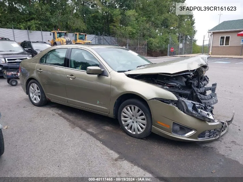 2012 Ford Fusion Hybrid VIN: 3FADP0L39CR161623 Lot: 40117465