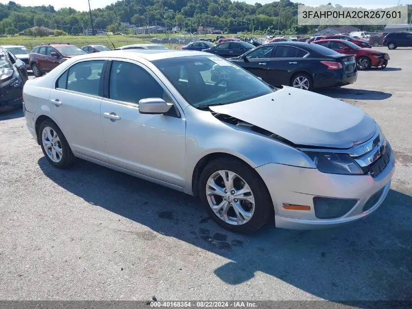 2012 Ford Fusion Se VIN: 3FAHP0HA2CR267601 Lot: 40168354