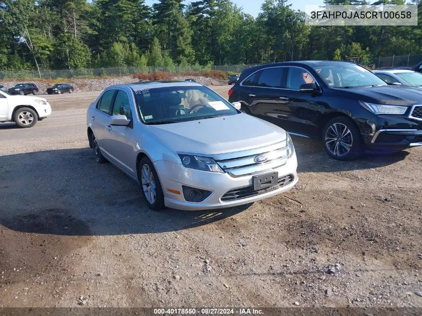 3FAHP0JA5CR100658 2012 Ford Fusion Sel