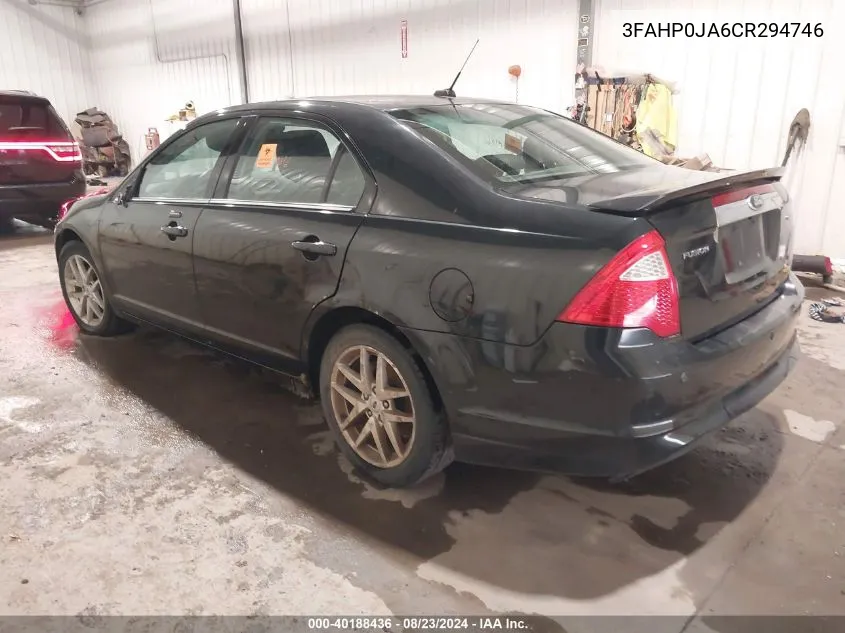 3FAHP0JA6CR294746 2012 Ford Fusion Sel