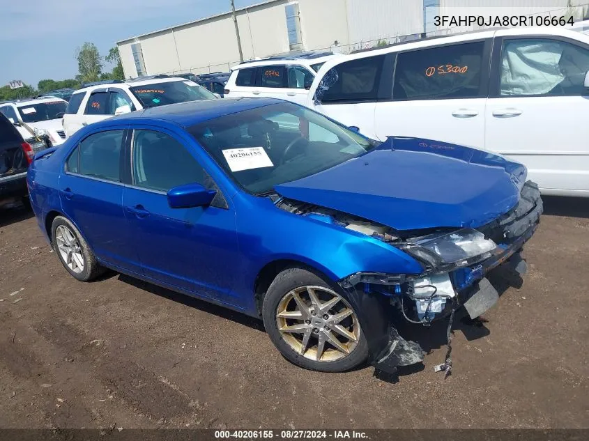 3FAHP0JA8CR106664 2012 Ford Fusion Sel