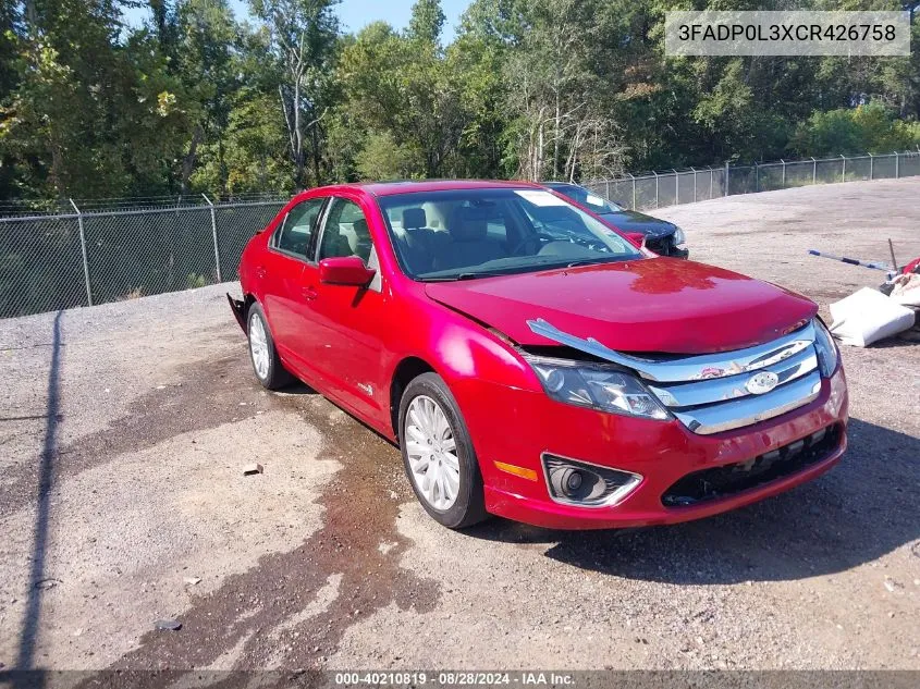 3FADP0L3XCR426758 2012 Ford Fusion Hybrid