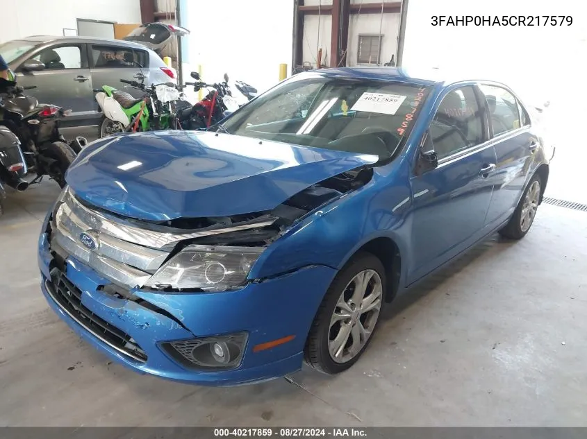 3FAHP0HA5CR217579 2012 Ford Fusion Se