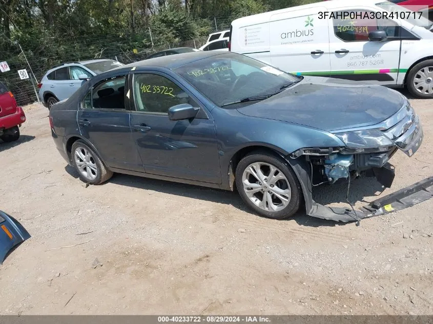 3FAHP0HA3CR410717 2012 Ford Fusion Se