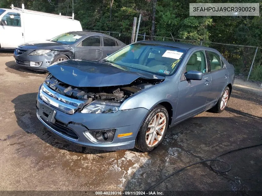 3FAHP0JA9CR390029 2012 Ford Fusion Sel