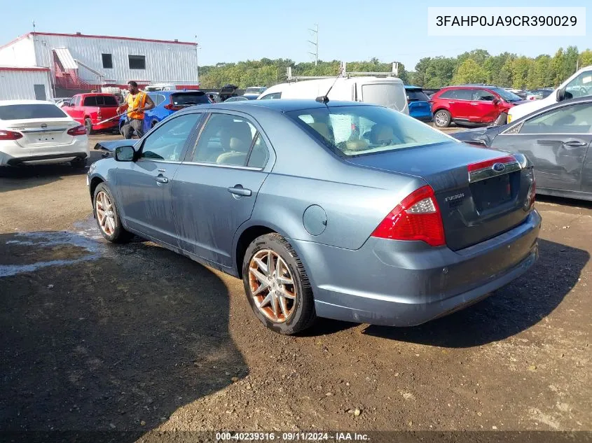 2012 Ford Fusion Sel VIN: 3FAHP0JA9CR390029 Lot: 40239316