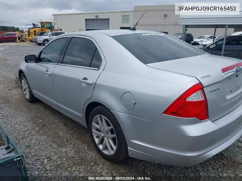 2012 Ford Fusion Sel VIN: 3FAHP0JG9CR165453 Lot: 40252558