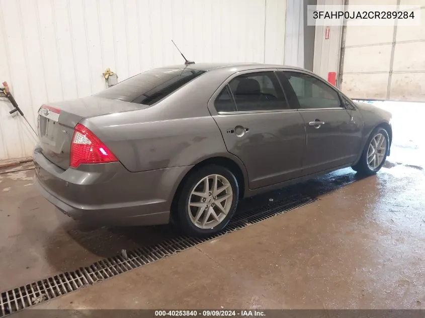 3FAHP0JA2CR289284 2012 Ford Fusion Sel