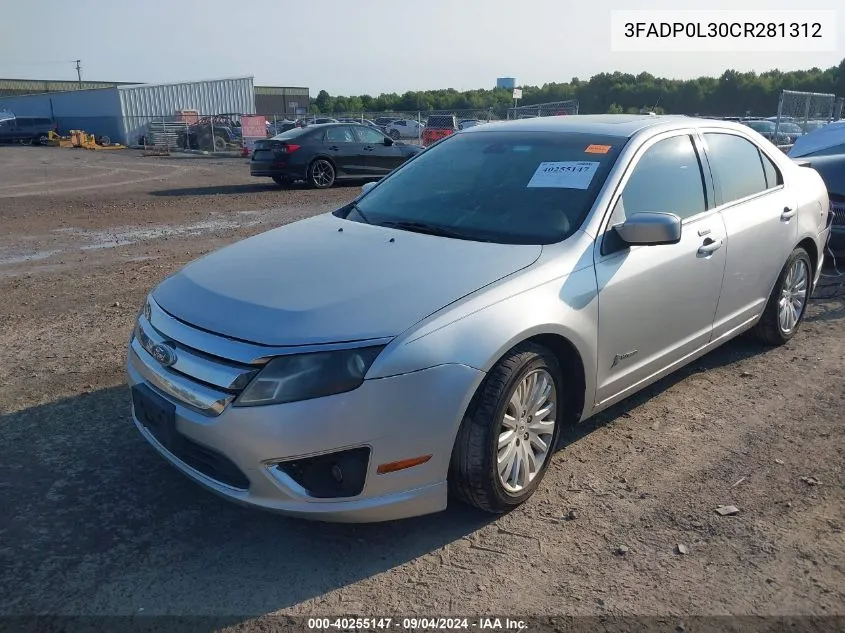 3FADP0L30CR281312 2012 Ford Fusion Hybrid