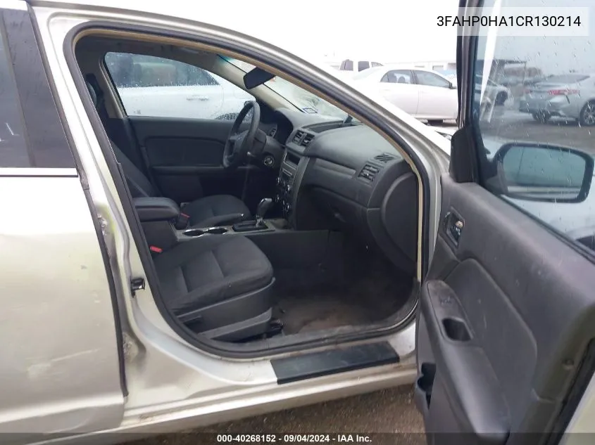 3FAHP0HA1CR130214 2012 Ford Fusion Se