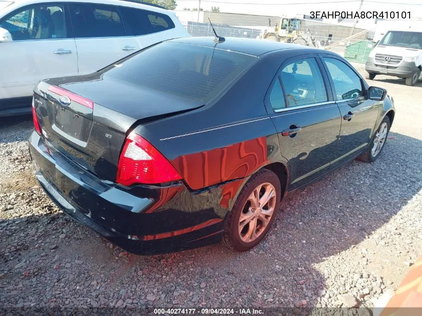 2012 Ford Fusion Se VIN: 3FAHP0HA8CR410101 Lot: 40274177